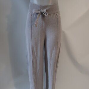NWT Womens Crush Gray (Item- 713) Drawstring Cotton Silk Cashmere Pants 1 US/S